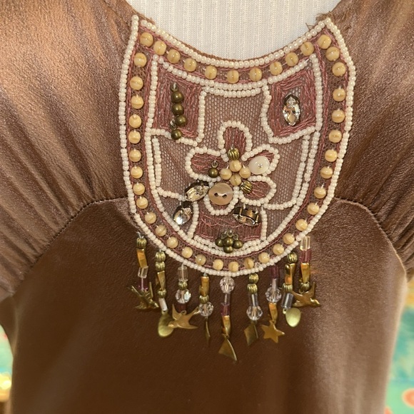 Elegant Copper Maxi Dress - Picture 7 of 7